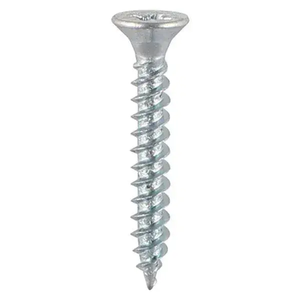 Unicrimp Bright Zinc Plated Twin Thread CSK Posi Countersunk Screws 10mm x 1.75