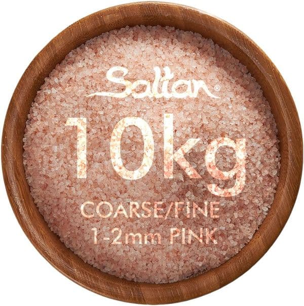 10kg Bag - Premium 1-2mm Fine/Coarse  Himalayan Salt wholesale - Food Grade on sale buy here www.saltanltd.com