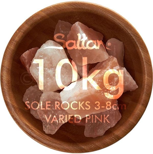 10kg Bag - Premium 3-8cm Sole Rock Himalayan Salt wholesale - Food Grade on sale here www.saltanltd.com