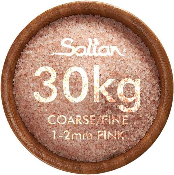 30kg - Premium 1-2mm Small Coarse Himalayan Salt wholesale - Food Grade on sale here www.saltanltd.com