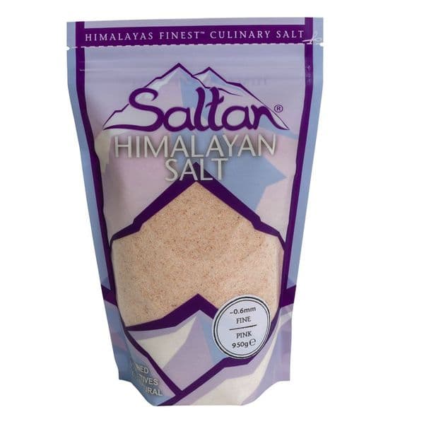 Himalayan Salt Premium Fine Pink grade Saltan™ 950g Pouch on sale at our online store As well as a variety of Himalayan Salt products to buy. www.saltanltd.com.