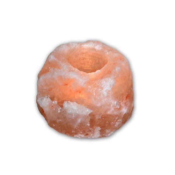 Premium Himalayan Salt Candle Holder (1 free candle included)