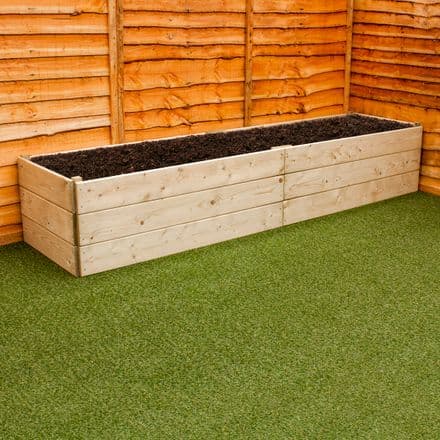 2.4 m Greena Long Timber Planter