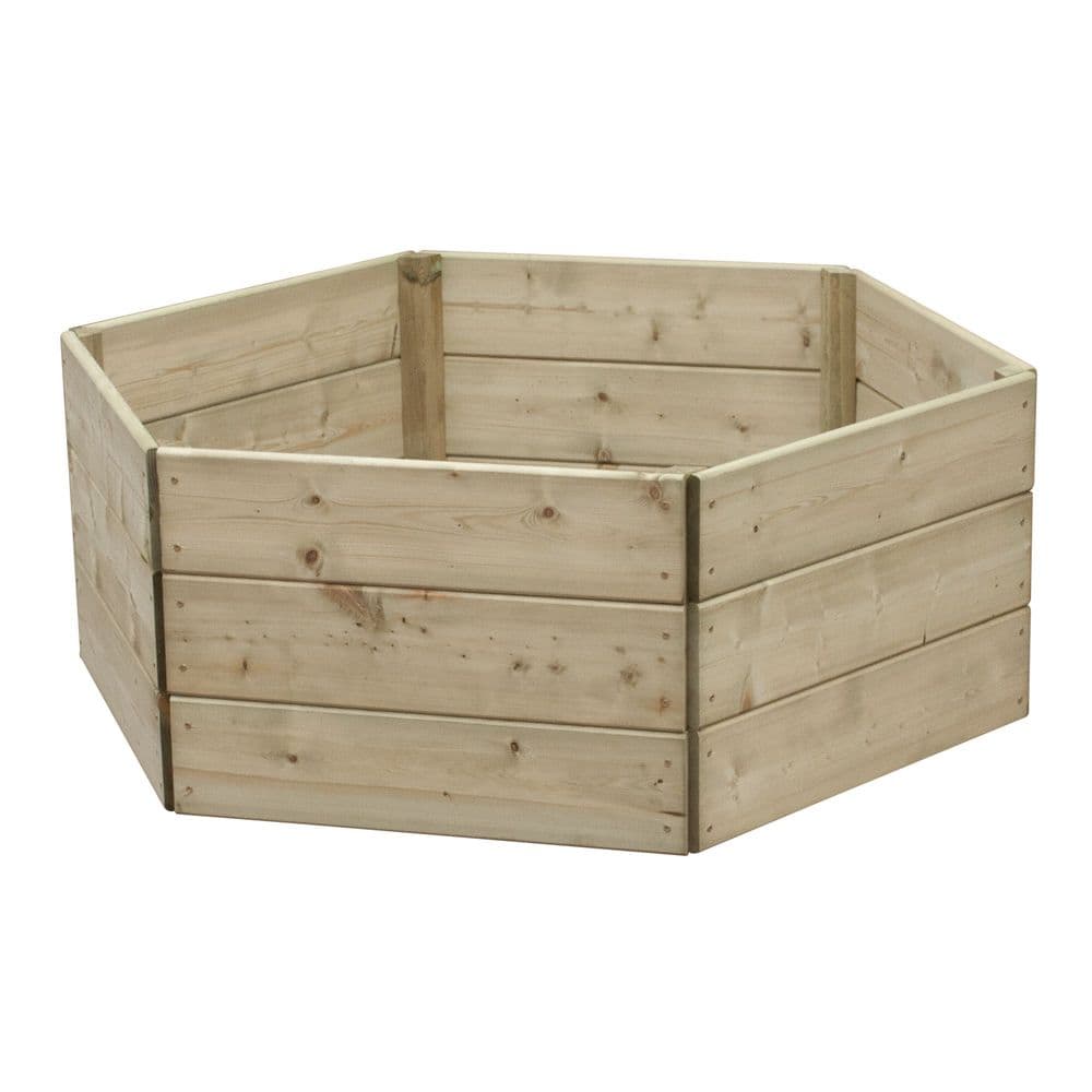 Hexagon Timber Raised Bed from only £32.95