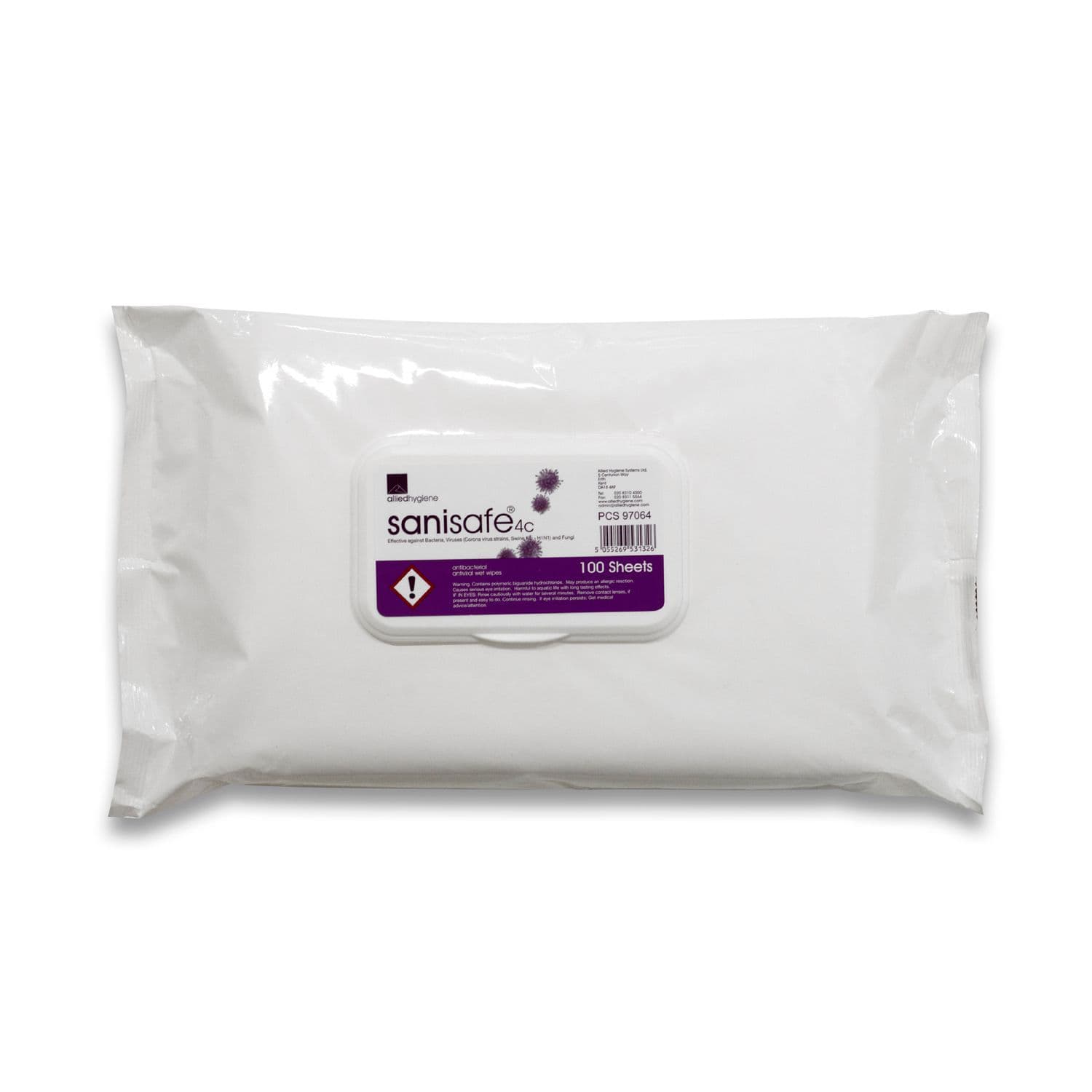 Sanisafe 4C Antibacterial Wet Wipe x100