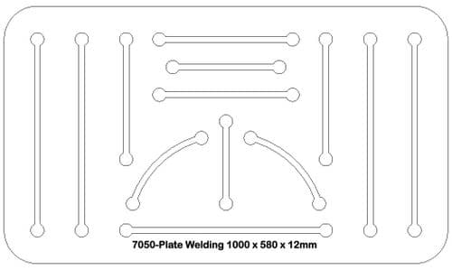 Welding Plate 1000x580x12 - Laser Cut