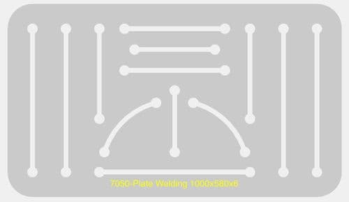 Welding Plate 1000x580x6 - Laser Cut