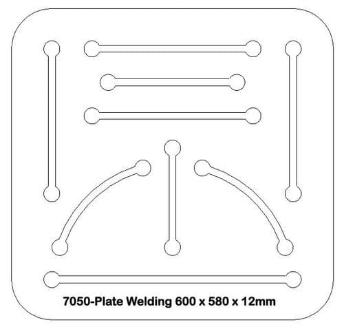 Welding Plate 600x580x12 - Laser Cut