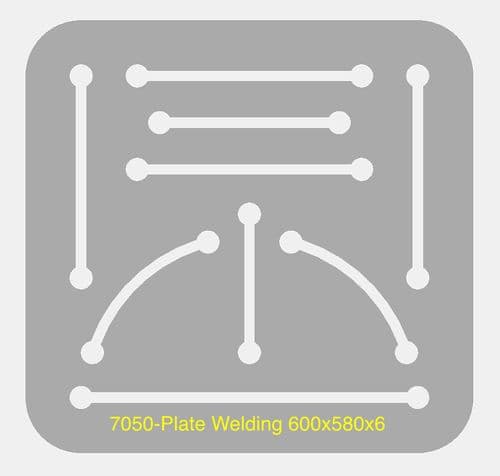 Welding Plate 600x580x6 - Laser Cut