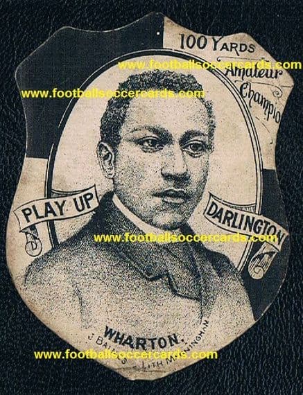 * 1886 Arthur Wharton ROOKIE CARD Darlington F.C. Baines THE WORLD's 1st-EVER SOCCER CARD !