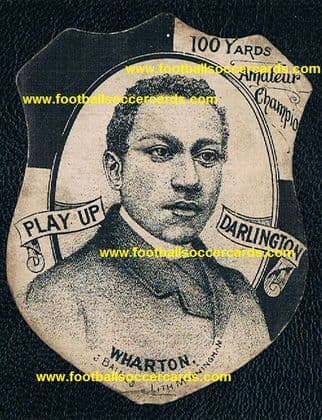 * 1886 Arthur Wharton ROOKIE CARD Darlington F.C. Baines THE WORLD's 1st-EVER SOCCER CARD ! Offers !