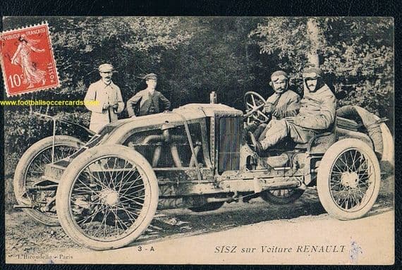 * 1907 Ferenc Szisz rookie card 1st ever winner of a Grand Prix 1906 Paris