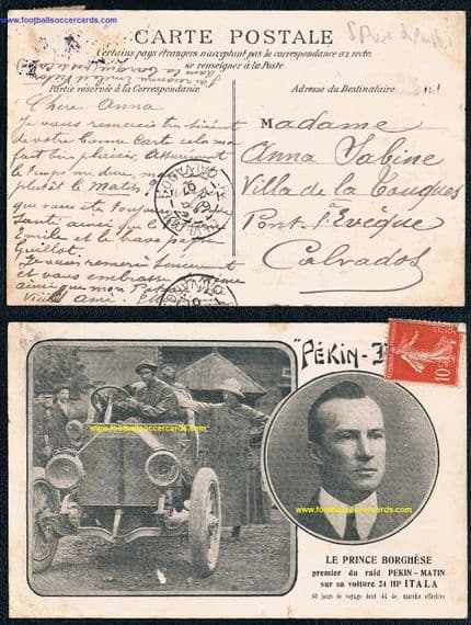 * 1907 Scipione Borghese & Ettore Guizzardi Peking Paris Race