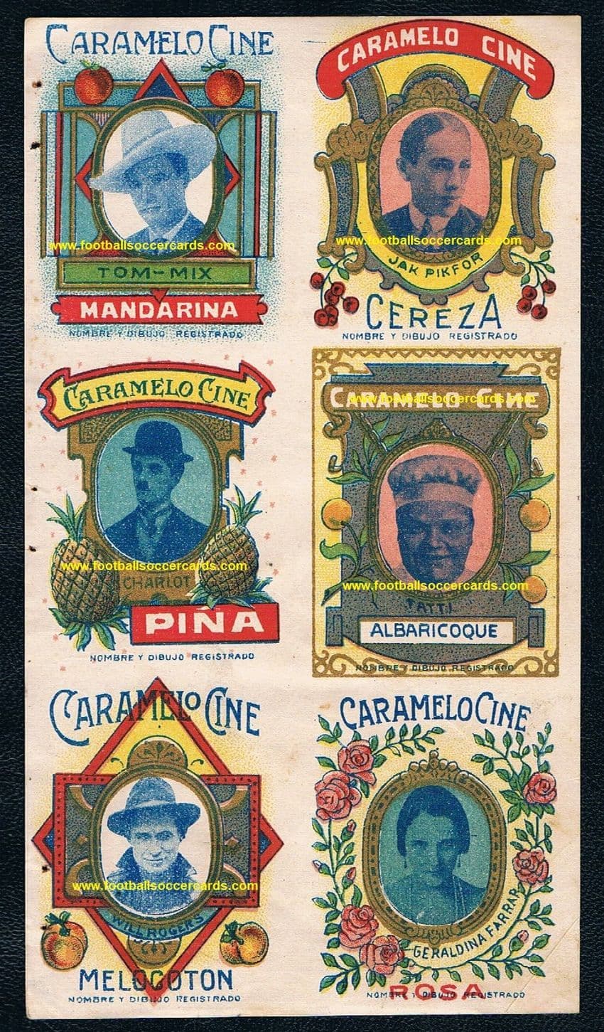 * 1919 Charlie Chaplin rookie card uncut sheet rookies Fatty Arbuckle Will Rogers Tom Mix Pip 1917