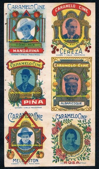 * 1919 Charlie Chaplin rookie card uncut sheet rookies Fatty Arbuckle Will Rogers Tom Mix Pip 1917