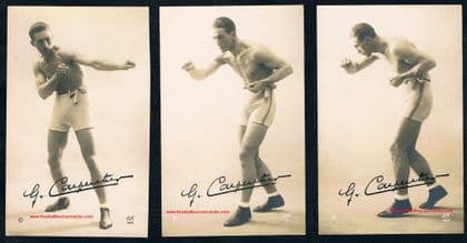 * 1920 A & N postcards x3 World Champ boxer Georges Carpentier A&N Paris Legend World Heavyweight