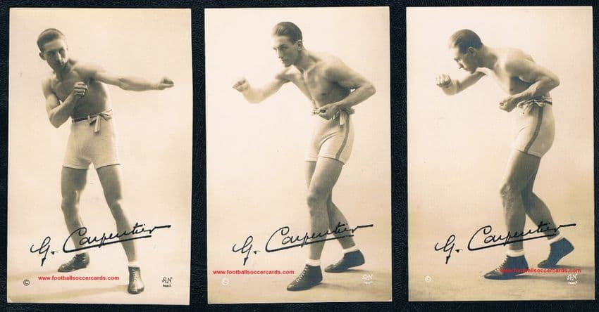 * 1920 A & N postcards x3 World Champ boxer Georges Carpentier A&N Paris Legend World Heavyweight