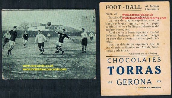 * 1921 -22 the 1ST MATCH EVER Spain v Portugal December '21, Alcantara, by Torras #28 Escenas
