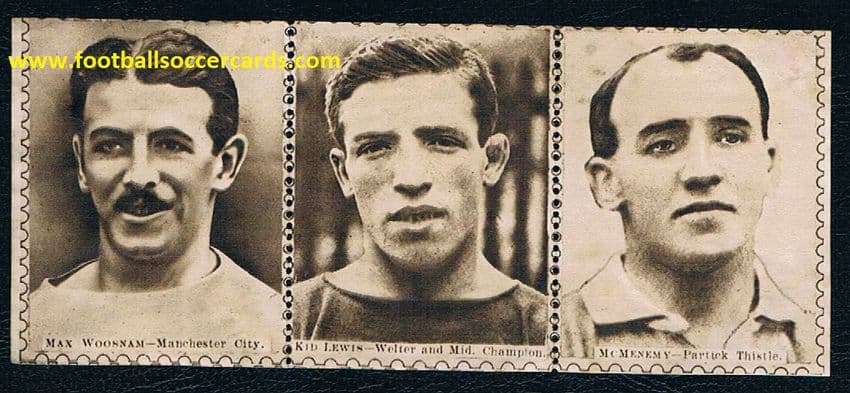 * 1922 a Max Woosnam ROOKIE CARD - UNCUT TRIPLE by Sports Fun early 1922!