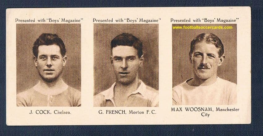 * 1922 Boys Magazine UNCUT Max Woosnam LEGEND rookie card uncut triple, August'22