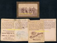 - 1922  x4 different St Mirren v Notts County Barcelona Cup cards from Spain  - SOLD