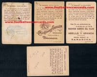 - 1922  x4 different St Mirren v Notts County Barcelona Cup cards from Spain  - SOLD