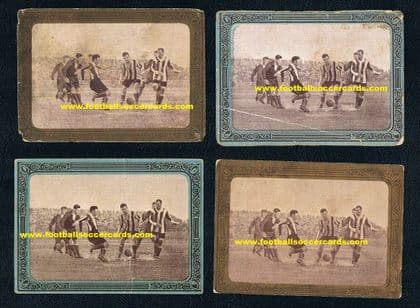 - 1922  x4 different St Mirren v Notts County Barcelona Cup cards from Spain  - SOLD