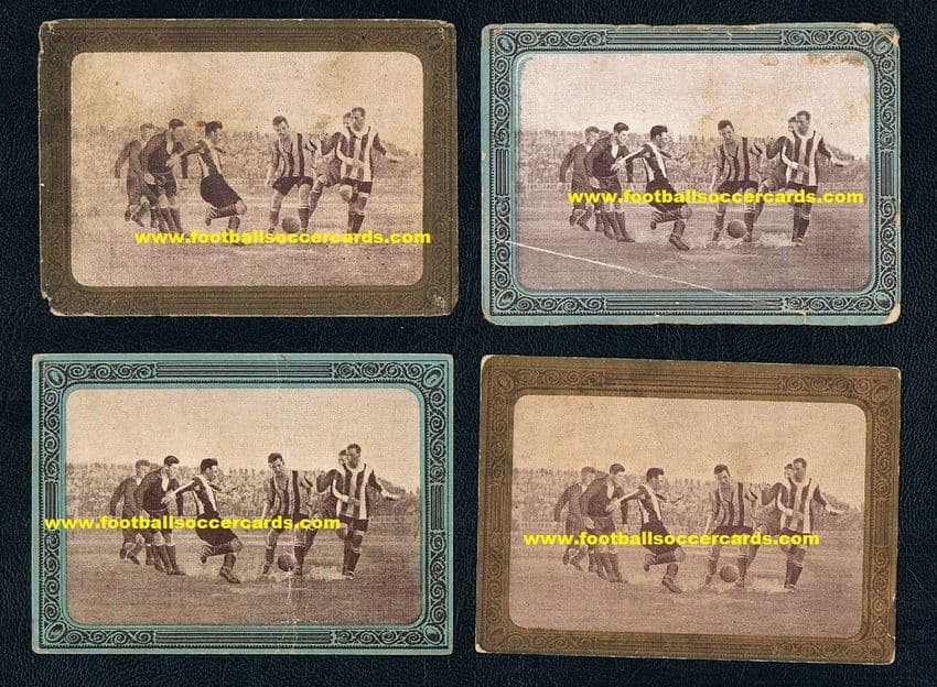 - 1922  x4 different St Mirren v Notts County Barcelona Cup cards from Spain  - SOLD