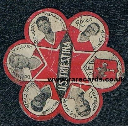 - 1930 Gino COLAUSSI rookie card World Cup 1938 goalscorer legend DEA Giostra metal Triestina ROCCO