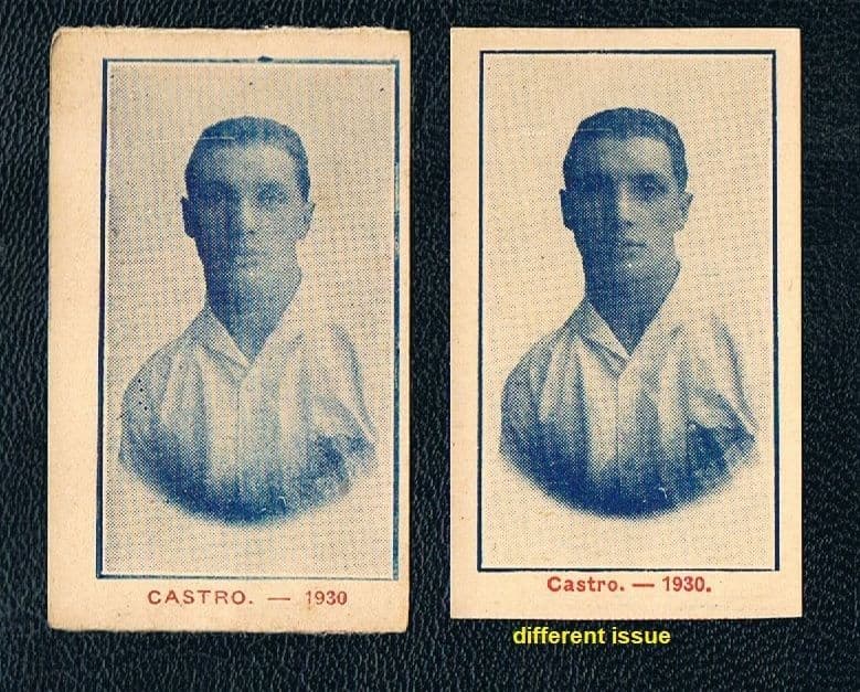 * 1930 Hector Castro 1st-ever Uruguay goal at a World Cup & WC30 Final goal 2 cards