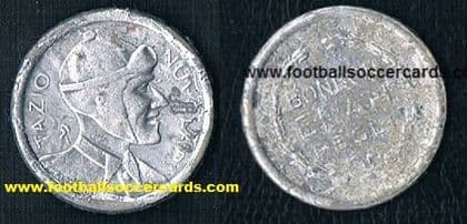 - 1934 Nuvolari F1 Motor Racing legend HOF driver very rare Elah BonBons candy foil bas relief card