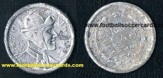 - 1934 Nuvolari F1 Motor Racing legend HOF driver very rare Elah BonBons candy foil bas relief card