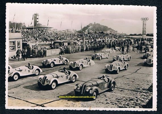 * 1938 Paul Greifzu car 10 LEGEND Nürburgring 2L Sportscar Grand Prix SS NSDAP driver front row 19