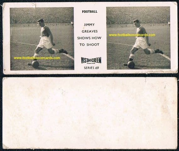 - 1957 JIMMY GREAVES ROOKIE Vistascreen set 69 card CHELSEA Stanley Long early issue *OFFERS*