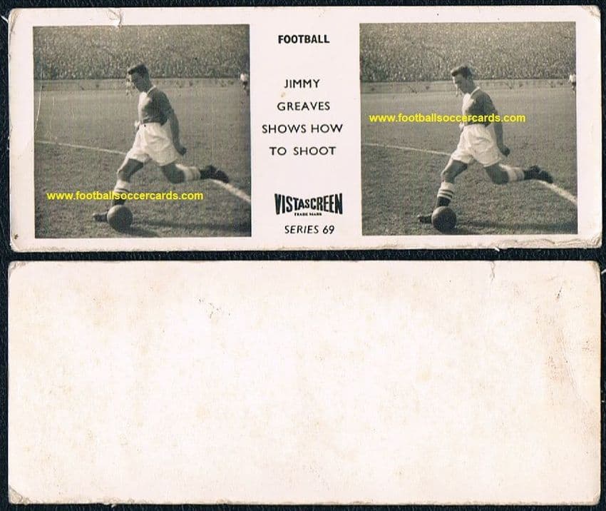 - 1957 JIMMY GREAVES ROOKIE Vistascreen set 69 card CHELSEA Stanley Long early issue *OFFERS*