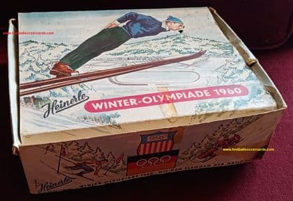 * 1960 Heinerle gumcards box counter display carton Olympic Games & Flags series