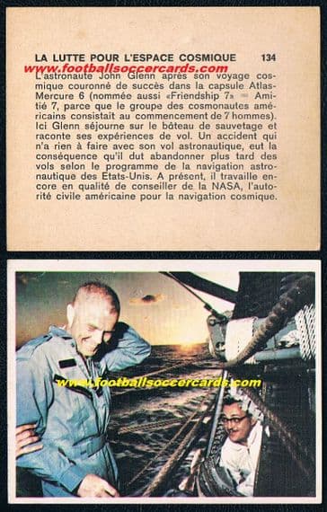 - 1965 John Glenn USA astronaut French Fight For Cosmic Space card