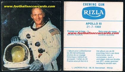 - 1969 Rizla Edwin Buzz Aldrin rookie card fault very rare