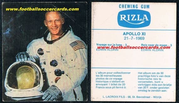 - 1969 Rizla Edwin Buzz Aldrin rookie card fault very rare