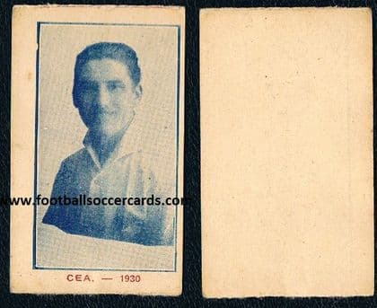 0_ 1930 Pedro CEA card, top goal scorer for Uruguay, won 1st World Cup & 1924 & 1928 gold Olympics !