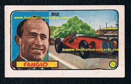 0- 1951 Fangio rookie Heroes Mundiales Spain VG+ v.nice, mostly-clean back just tiny faults LOW £
