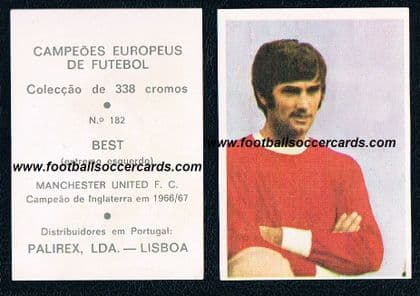0_ 1966 -67 Palirex George Best 182 Man Utd Portugual rarity VG! on EB poorer costs $2,400! see pix