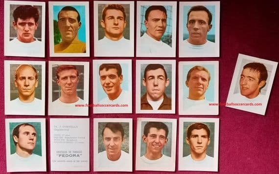 0- 1966 Fedora 16 Canary Islands Roger Hunt Liverpool & England Winners set 16 x-rare cards OFFERS
