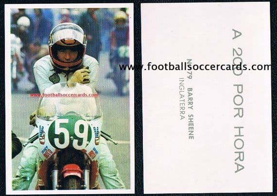 0- 1973 near mint rookie World Champion Barry Sheene MotoGP 200 por hora Spanish