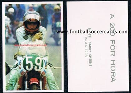0- 1973 near mint rookie World Champion Barry Sheene MotoGP 200 por hora Spanish