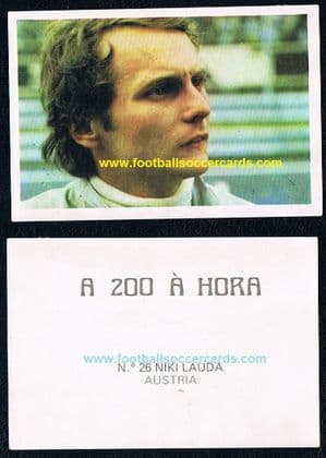 0_ 1974 Niki Lauda rookie from Portugal Clube do Cromo A 200 A Hora 26