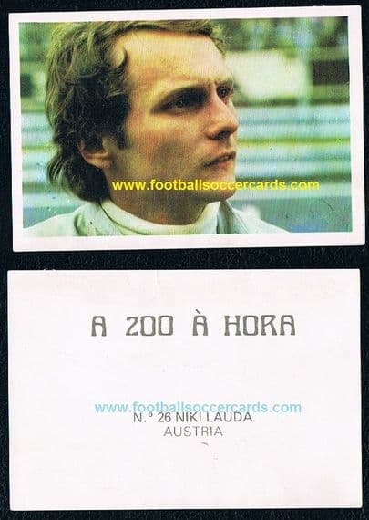 0_ 1974 Niki Lauda rookie from Portugal Clube do Cromo A 200 A Hora 26
