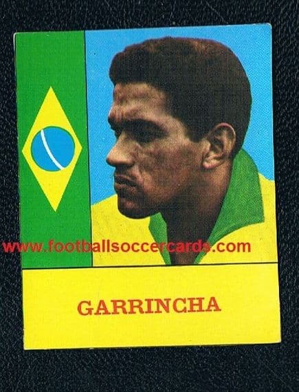 0. 1962 image of Mira Garrincha on 1964 SAGE French packet issue card from Pepito