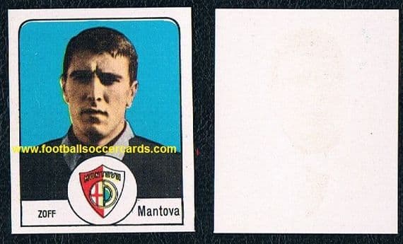 0. 1965 Dino Zoff for Mantova an unused Italian rarity by Nannina