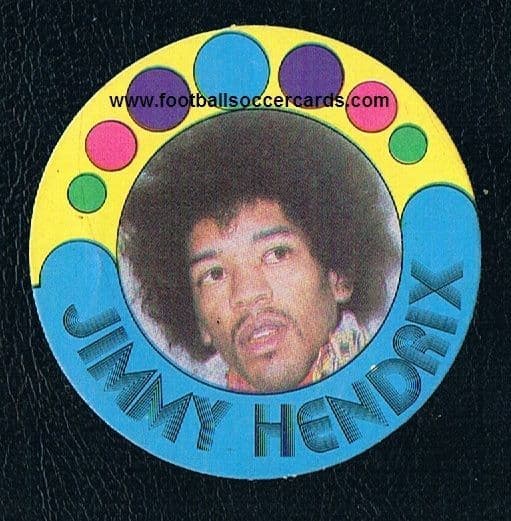 0. 1972 Jimmy Hendrix Monty Gum sticker